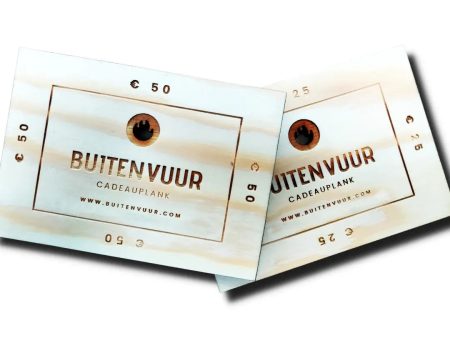 Buitenvuur Cadeauplank de originele cadeaubon Online Sale