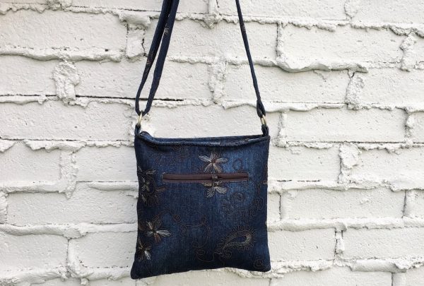 Denim Crossbody Passport bag Fashion