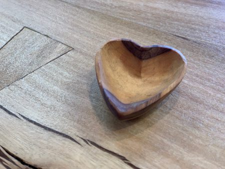 Tiny wooden heart bowl Online Sale