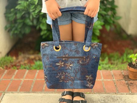 Denim Shoulder bag sm For Discount