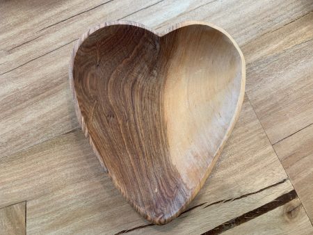 Wood Heart bowl - lg Cheap