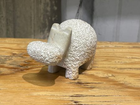 Soapstone hippo textured Online