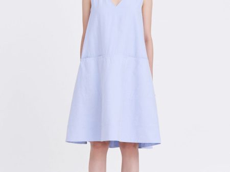 V-Neckline Sleeveless Dress Online now