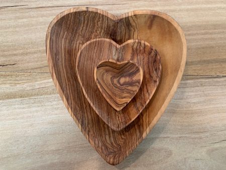 Heart Wood bowls - set of 3 Fashion