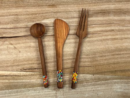 Wood w  Beads Utencils - Sold Separately Online