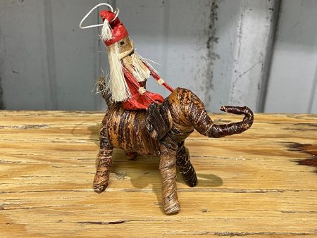 Ornament - Santa on animal Supply