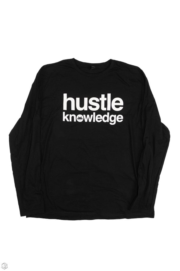 Hustle Knowledge Long Sleeve Tshirt Discount