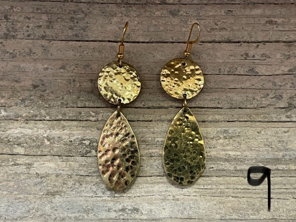 Earrings - brass hard lg For Discount