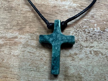 Necklace - jade cross Cheap