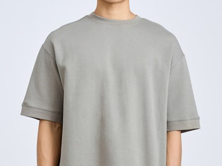 (C) Oversized Fit Heavyweight Tee - Gunmetal Cheap