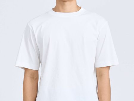 (A) Essential Crew Neck Tee - Cream Online Sale