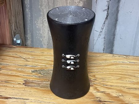 Dark wood w  bone - candle holder lg Supply