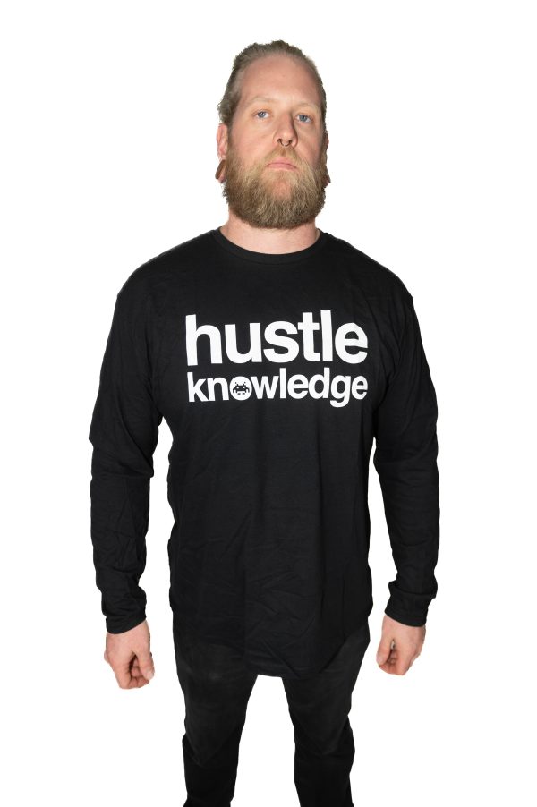 Hustle Knowledge Long Sleeve Tshirt Discount