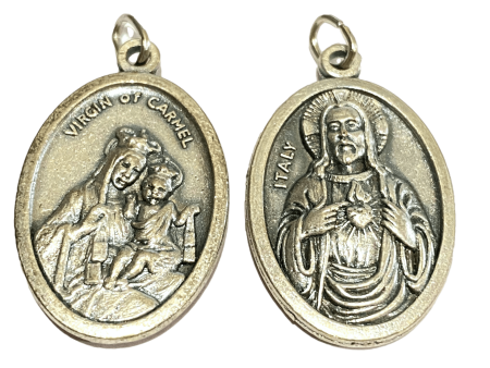 Saint Medal Virgin Of Carmel Sacred Heart Of Jesus Cheap