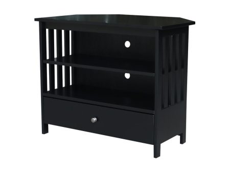 Destinations Collection - Mission Corner TV Stand in Black Online