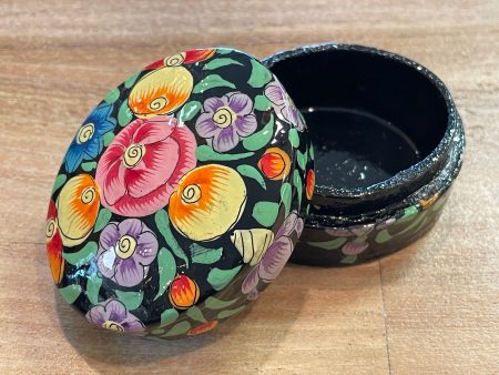 Hand Painted Paper Mache Box - sm Sale