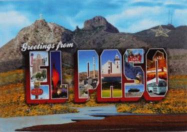 El Paso Texas Postcard Magnet – 2.5 x 3.5 inches Online Sale