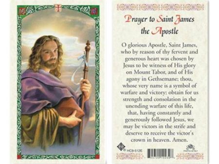 Prayer Card Prayer to Saint James the Apostle Laminated HC-E Sale