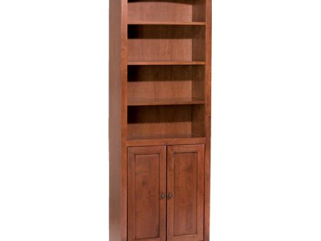 McKenzie 24″W x 72″H Bookcase w Doors For Sale