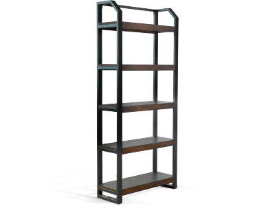 Bookcase w  Metal Frame For Sale