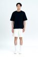 (B) Classic Relaxed-Fit Crew Neck Tee - Black Cheap