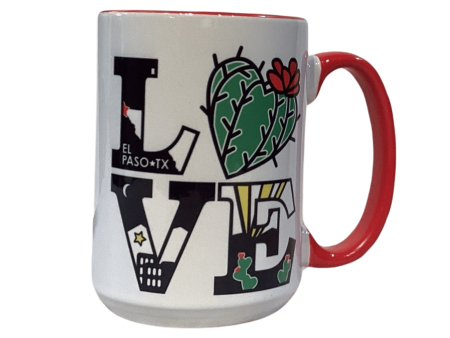 Coffee Mug LOVE Design Filled With El Paso Images Supply