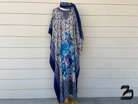 Dress- Caftan with scarf Hot on Sale