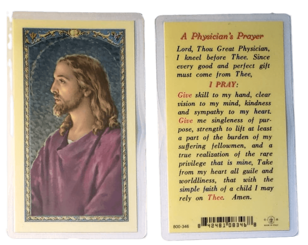 Prayer Card A Physician s Prayer Laminated on Sale