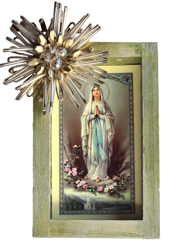 Plaque Our Lady of Lourdes 5 X 3 Online Sale