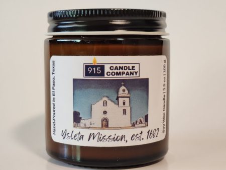 Ysleta Mission Scented Candle - Hand-Poured, Small Batch, Exclusive Supply