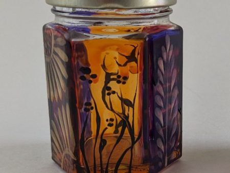 Small Jar with Floral Vibes | Hand-Painted Decorative Jar 2.5  x 2  Discount