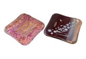 Catch-All Dish Fused Glass Trinket Handcrafted Discount