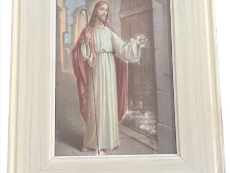 Jesus Tabletop Frame – 10 x8  White Wood Frame Online