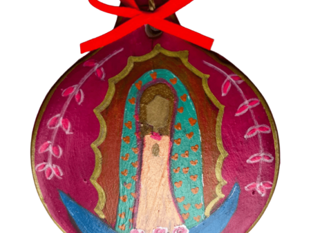 Virgencita Ornament – 4  Handpainted Ceramic with Acrylic Design Sale