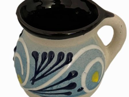 Talavera Coffee Mug – Blue Design, Mexican Pottery Hot on Sale