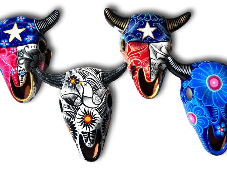 Large Talavera Ceramic Cow Skulls – Made in Mexico Online Hot Sale