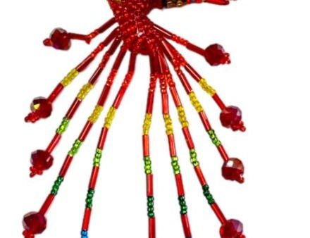 Artisan Beaded Hummingbird Ornament Exclusive Handmade Seed Bead Design  from Mexico Hot on Sale