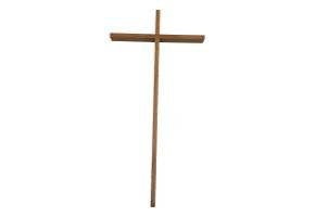 Cross Thin Light Wood Religious New Old Stock Sale