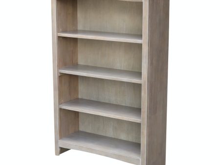 Home Accents - 48  H Shaker Bookcase Taupe Gray Online