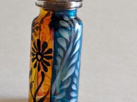 Small Decorative Bottle - Floral Desert Theme | Unique Home Decor 2  x .75  Sale