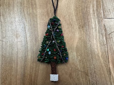 Beaded Christmas Tree Ornament - Large Supply