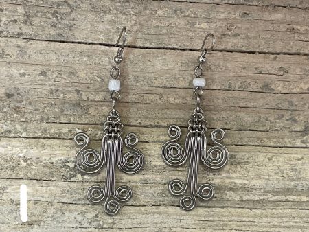 Earrings - wire spirals Online Sale