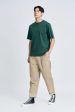 (A) Essential Crew Neck Tee - Army Green Hot on Sale