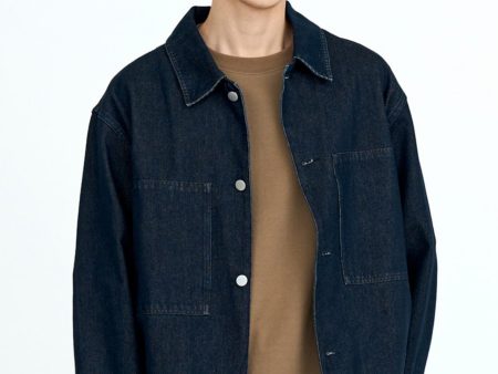 4 Ann Denim Jacket - Dark Denim on Sale