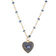 Sapphire Charm and Gemstone Necklace Online now