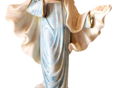 Our Lady of Medjugorje Statue – Handcrafted Religious Porcelain  Figure 11  x 6  on Sale