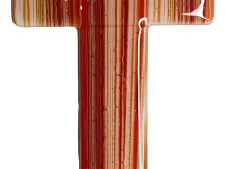 Cross Stained Glass Coral Colored Pattern Handcrafted Online