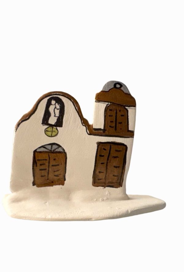 Souvenir Ysleta Mission Clay Handcrafted L: 4 inch. X H: 3 inch Online