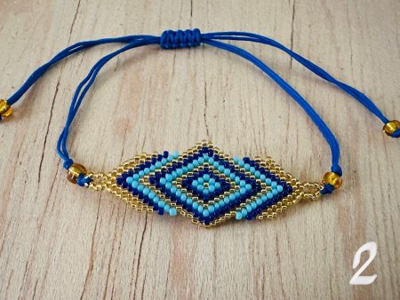 Bracelet - beaded macrame For Cheap