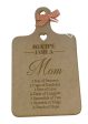 Plaque  Recipe for a Mom  – Laser Cut Wood Home Accent Discount